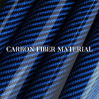 Carbon Fiber Steering Wheel Cover, Snap on Car Steering Wheel Cover Set Accessories 3pcs Wrap Grip Non Slip Protector Universal Glossy Blue