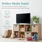 Best Choice Products 8-Cube Storage Organizer, 11in Shelf Opening, Bookcase, Display Shelf, Customizable w/ 3 Removable Back 