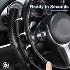Steering Wheel Cover for BMW X3(2014-2017) X5(2014-2018) 3 Series(2012-2019) 5 Series(2014-2016) 328i 320i 330i 325i 528i 535i 530i 540i M3 2 4 6 Series X4 X6 M2 M4 M5 M6 Accessories (Matte Black)