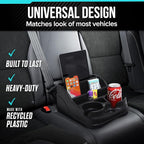 Moblorg Small Center Console for Cars, Trucks, Minivans, SUVs, Vehicle Organizer, Cup Holders, Recycled Plastic, Made in USA 