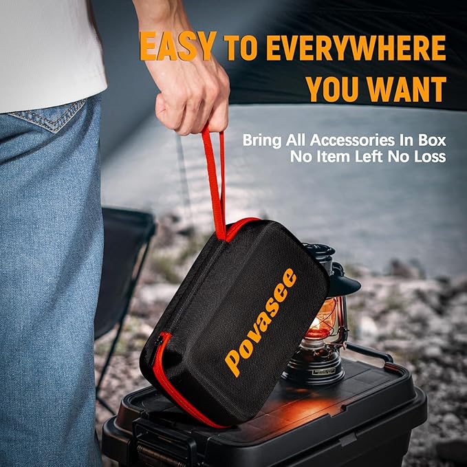 [2026NEW Model] 5000A Jump Starter with Air Compressor,Car Jumper Starter Portable with 150PSI Tire Inflator 12V Jump Box