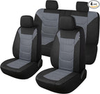 3D Air Mesh Car Seat Cover Full Sets Washable and Breathable Premium Cloth Automotive Vehicle Seat Covers for Cars Interior, 