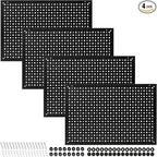 4 Pack Heavy Duty Steel Pegboard Garage Organization Panels,Universal 1/8 and 1/4 Pegboard Accessories,Suitable for Tool Stor