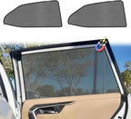 KUST Car Window Shades for 2018-2024 Toyota Camry Accessories, Breathable Mesh Magnetic Window Covers, Rear Back Side Window Sun Shades UV Block Privacy Protection for Baby Camping Napping 2PCS