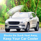 Front Windshield Sun Shade Foldable Car Front Window Sun Shade Windshield Shade Custom Fit for 2018-2025 2026 Volvo XC60 Block UV Rays Accessories Heat Keep Car Cooler