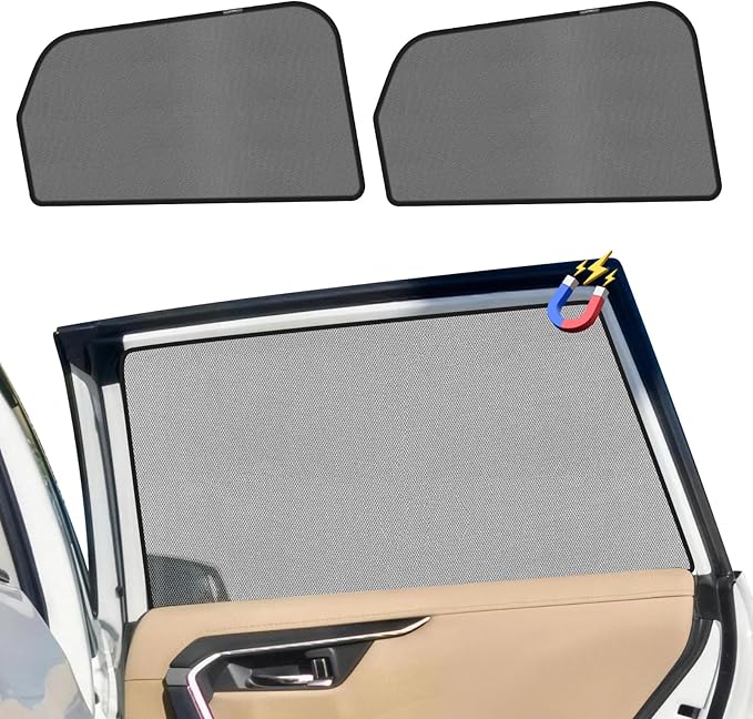 KUST Car Window Shades for 2017-2025 2026 Mazda CX-5 Accessories, Breathable Mesh Magnetic Window Covers, Rear Back Side Window Sun Shades UV Block Privacy Protection for Baby Camping Napping 2PCS