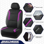 Skechers Memory Foam Car Seat Covers, Air Cool Mesh Thick Seat Covers,Car Seat Covers Front Seats,Airbag Compatible, Automoti