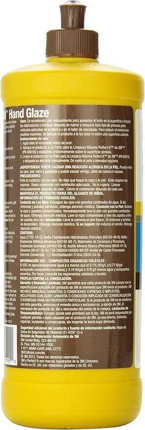 3M Hand Glaze, 05990, 1 qt (32 fl oz)