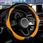 SuperKaKa Car Steering Wheel Cover 2025, Universal Auto PU Cute Breathable Slip-Proof Comfort Imitation Leather Protector Car