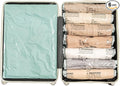 Vacuum Storage Bags for Clothing - NeatNest 6 Pack Roll-Up, 40×60cm (15.7"×23.6"), No Vacuum Needed, Compression Packing Bags