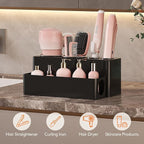 Lifewit Hair Tool Organizer Countertop, Removable Blow Dryer Holder for Bathroom, Acrylic Hot Tools Organizer Storage for Cur