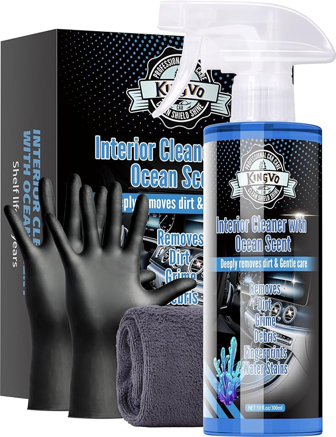Car Cleaner Interior, Leather Cleaner Upholstery Interior Ceaning Kit Carpet Dashboard Shiny Car Stuff for Vinyl,Plastic,Fabr