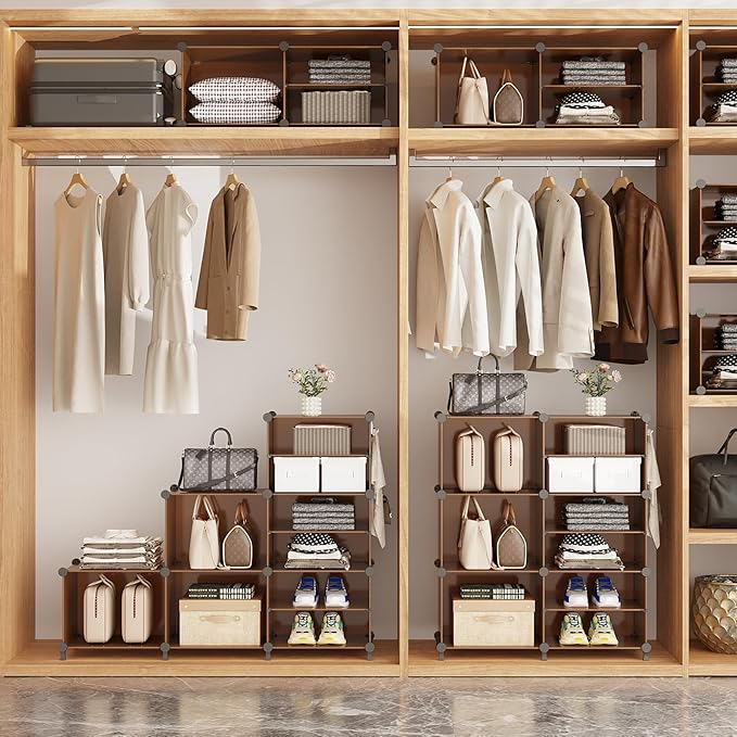 AWTATOS Closet Organizer 6 Cube Storage Shelves Portable Closet Clothes Organizers and Storage Stackable Cubby Shelving for C