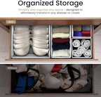 Reli. Drawer Organizer Clothes (14 Pack) | Organization for Dresser, Closet, Nursery, Baby Clothes | Foldable Fabric Dresser 