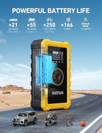 AstroAI S8 Air Jump Starter with Air Compressor,3000A Peak Car Battery Jump Starter Portable (9.0 Gas/6.5L Diesel) with