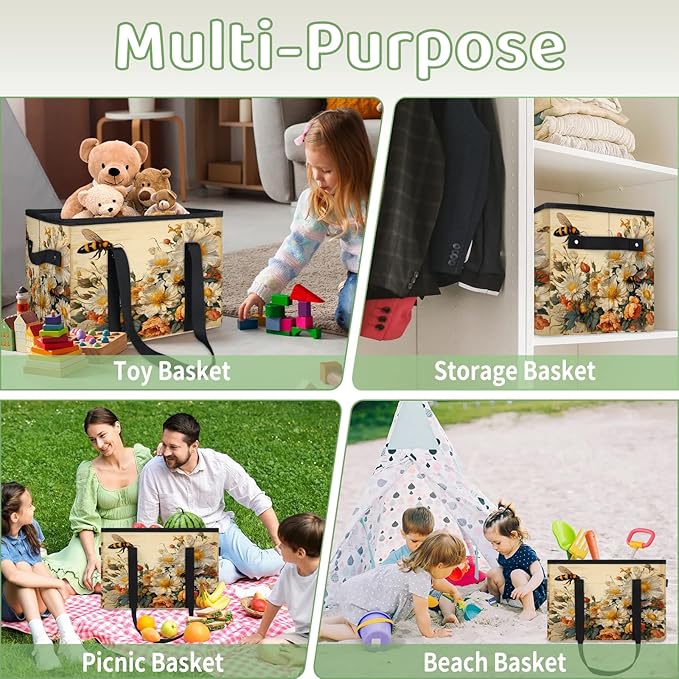 Reusable Grocery Bags Heavy Duty Shopping Bags Foldable Large Tote Bags with Long Handles & Hard Bottom