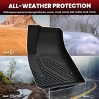 LASFIT Floor Mats & Cargo Liner for Chevrolet Chevy Blazer 2019-2026 (Gas Only), All Weather TPE Custom Fit Floor Mats for Cars (Not Fit Optional Cargo Management System), Car Mats Full Set, Black