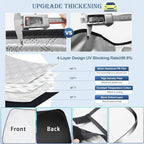 KMF 6pcs Thicken Sun Shades for Honda Accord 2013-2017 Accessories, Car Window Covers Sunshade for Windshield Side Rear, UV Block and Protecting Privacy Blackout for Car Camping Outdoor