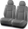 Road Comforts Front Leather Mesh Car Seat Cover - Breathable & Stylish, Airbag Compatible, Universal Fit for Cars, SUVs, Truc