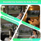 Car Window Shades for 2021-2025 Sienna - Rear Side Window Sun Shade for Baby, Breathable Mesh Car Privacy Window Covers, UV Protection and Heat Insulation for Road Trips, Napping, Camping