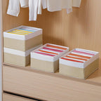 4 Packs T-shirt Drawer Organizers for Clothing,8 Grids Compartment Wardrobe Storage Box, Washable Clothes Organizer for Folde