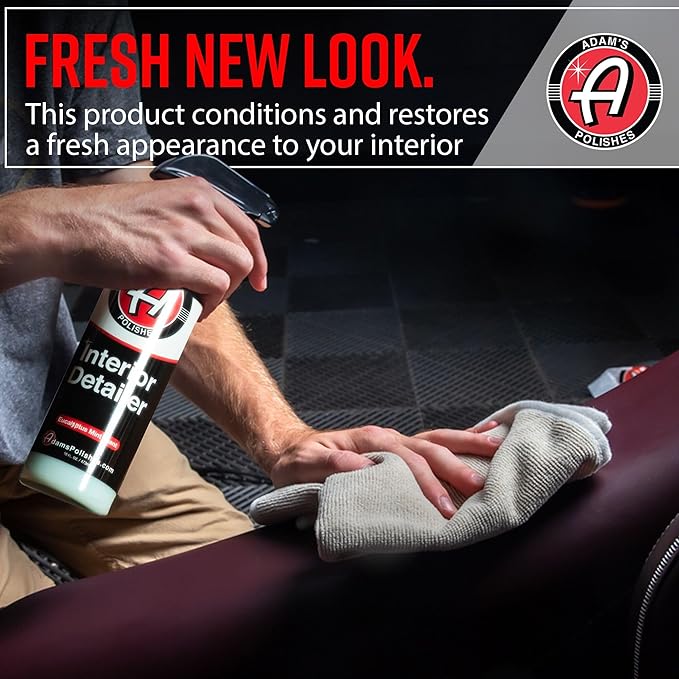 Adam's Polishes Interior Detailer 16 fl. oz - Total Car Cleaner, Protectant & Dressing | All Purpose Leather Conditioner | Vi