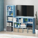 Furinno LUDER Book Shelf, 5-Tier Bookshelf, Bookcase with Open Shelves, 9.4 x 15.8 x 52, Easy Assembly, for Living Room, Bedr