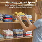 SortNStore Shelf Dividers for Closet Organization: 6" Tall x 10" Deep, Deeper Adhesive Separators Features Acrylic Material a