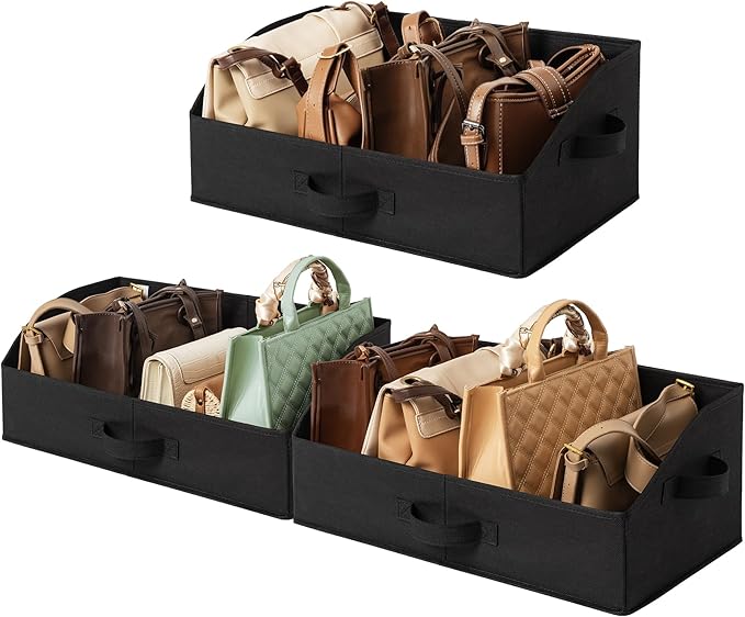 GRANNY SAYS Closet Organizer Bins, Trapezoid Storage Bin, Storage Baskets for Shelves, Collapsible Clothes Organizers and Sto