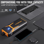 VTOMAN V10 Pro 4500A Jump Starter, Portable Car Starter (All Gas, 10.0L Diesel Engine) 12V Lithium Jump Box, Battery Booster