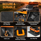 Car Rooftop top Cargo Carrier 21 Cubic feet 100% Waterproof Heavy Duty PVC for All Cars with/Without Rack, Includes Anti-Slip Mat, 10 Reinforced Straps, 6 Door Hooks, Luggage Lock