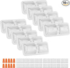 12V Led RV Ceiling 1100 Lumen Double Dome Light | Frosted RV Interior Lighting Fixture for RV Trailer Camper Truck Van Boat Car (10 Pack Natural White 4000-4500K)