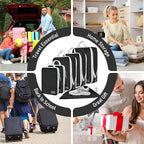 6 Set Compression Packing Cubes, Suitcase Organizer, Lightweight Travel Essentials, Compression Bags For Travel Accessories L