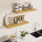 Dreamland 30 Inches Floating Shelves for Wall, 8 Inch Deep Floating Shelves Set of 2, Large Display & Storage Shelf, Wall She