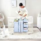 Orzbow 3-in-1 Hanging Diaper Organization Storage for Baby Essentials | Nursery Organizer and Baby Diaper Caddy | Hang on Cri