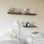 RICHER HOUSE 3 Set Floating Shelves for Wall Decor, 16 inches Wall Mounted Book Shelf, Nursery Shelves Picture Ledge Shelf wi