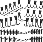 Heavy Duty Slatwall Hooks 40PCS - Black Garage & Workshop Organizers for Standard Panels