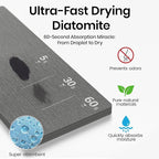 BOTEMY Toothbrush Holder with Instant Drying Stone - Bathroom Counter Organizer, Diatomite Electric Toothbrush Toothpaste Hol