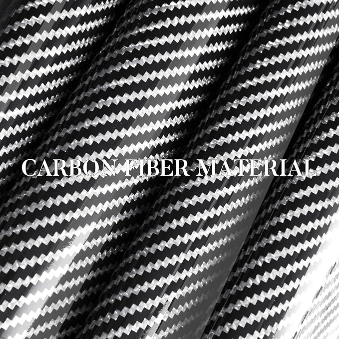 Carbon Fiber Steering Wheel Cover, Snap on Car Steering Wheel Cover Set Accessories 3pcs Wrap Grip Non Slip Protector Universal Glossy Silver