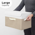GRANNY SAYS Storage Bins with Lids, Decorative Storage Boxes, Clothes Stoarge Bins, Shelf Baskets, Closet Storage Bins for Cl