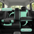 FH Group Automotive Car Seat Covers Full Set Premium 3D Air Mesh Front Seat Covers, Airbag Compatible & Split Bench Cover Uni