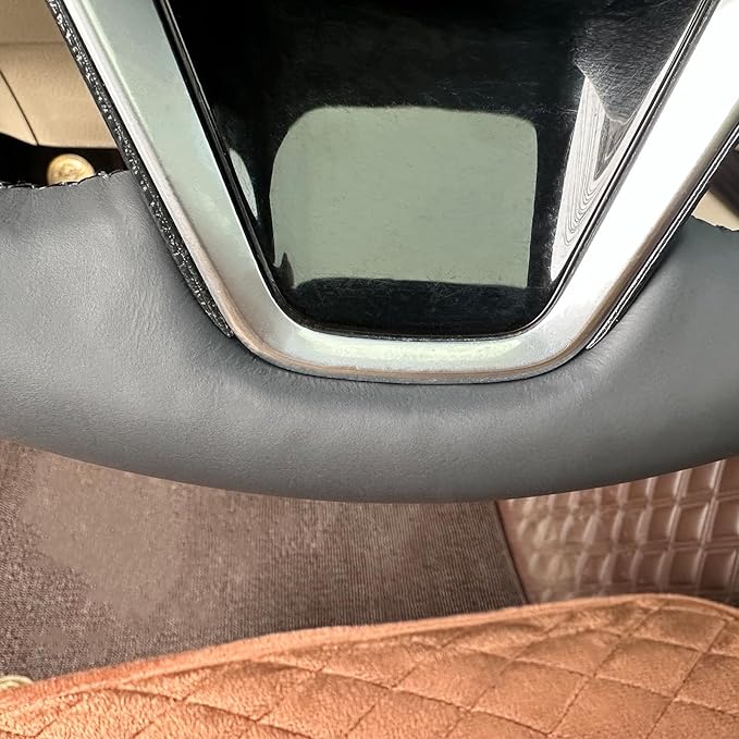 MEWANT Hand Sewn Steering Wheel Cover for Toyota Camry 2018-2019/Toyota Avalon 2019/Toyota Corolla 2019-2020/Toyota RAV4 2019 Steering Wheel Accessories