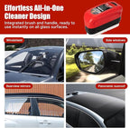 Automotive Oil Film Cleaning Brush & Windshield Cleaner Tool - Clear Vision Glass Cleaner with Oil Film Remover for Car Windows（2PCS