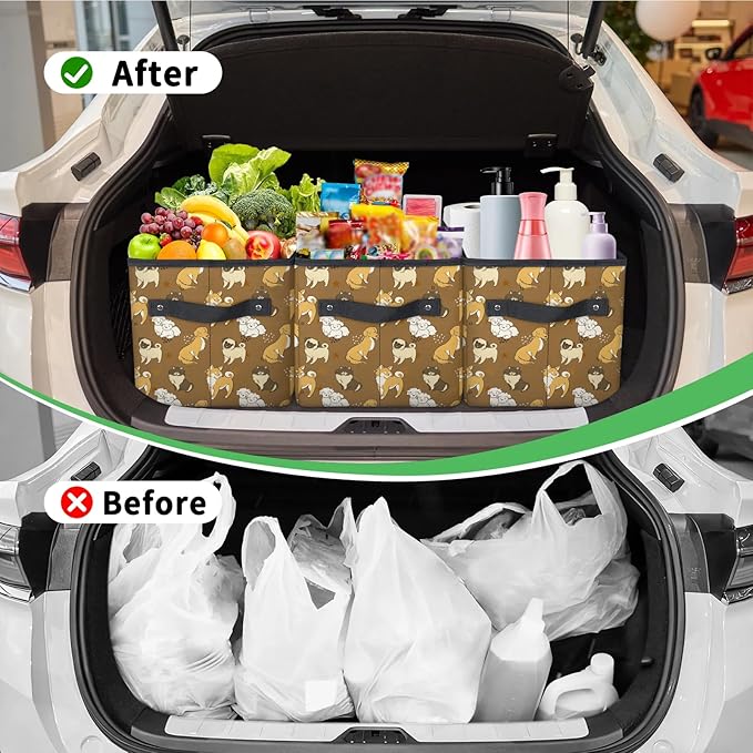 Reusable Grocery Bags Heavy Duty Shopping Bags Foldable Large Tote Bags with Long Handles & Hard Bottom