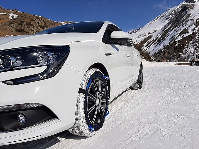 MICHELIN SOS Grip Evolution 5 Textile Snow Socks, Emergency Snow Chains for Cars, Quick and Easy Assembly, Perfect Hold on Sn