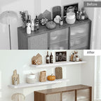 Vivelove 12 in Deep Floating Shelves for Wall, 72" x 12" x 2" Shelves for Room Wall Mounted, 2 Inch Thick Shelf for Bathroom 