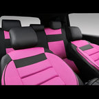 CAR Pass Leather 3D Foam Back Support Car Seat Covers Full Set Air Mesh Automotive Seat Covers, All Season Car Seat Cover Fit