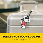 FUL Peanuts 2-Piece Suitcase ID Tag Set with Adjustable Straps, Snoopy, Multi, One Size