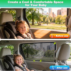 Car Window Shades for 2021-2025 Sienna - Rear Side Window Sun Shade for Baby, Breathable Mesh Car Privacy Window Covers, UV Protection and Heat Insulation for Road Trips, Napping, Camping