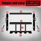 Hipidian Power Tool Organizer Wall Mount: Heavy Duty Storage Organization Stand Cordless -3 Layers Large Garage Organizer wit
